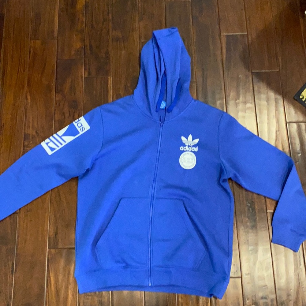 Adidas men’s blue hoodie - size XL